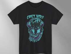 Crazy Wolf T-shirt Svart Un...