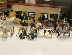 Schleich - stall med hästar