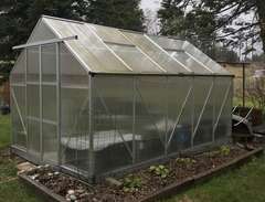 Växthus, aluminium,  8.9 m2...