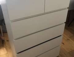 Byrå MALM IKEA 6 lådor vit