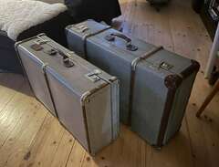 2 fina gamla koffertar
