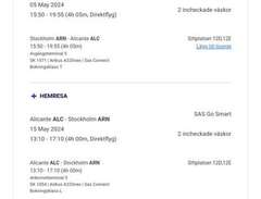Flygbiljetter till Alicante...