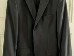 H&M svart kostym 100% ull