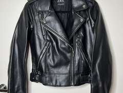 Faux Leather Biker Jacket ZARA