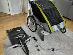 Thule cykelvagn för 2 barn