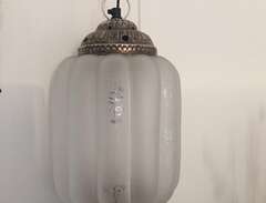 Lampa från Indiska i frosta...