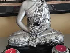 Buddha figur,och en gipsfigur