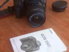 Canon EOS 550D med objektiv