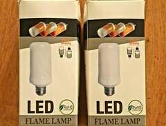 LED flame lamp, 2 st
