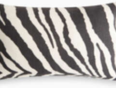 Kuddfodral Zebra 30x50 svart