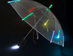 LED Paraply Transparent 85cm